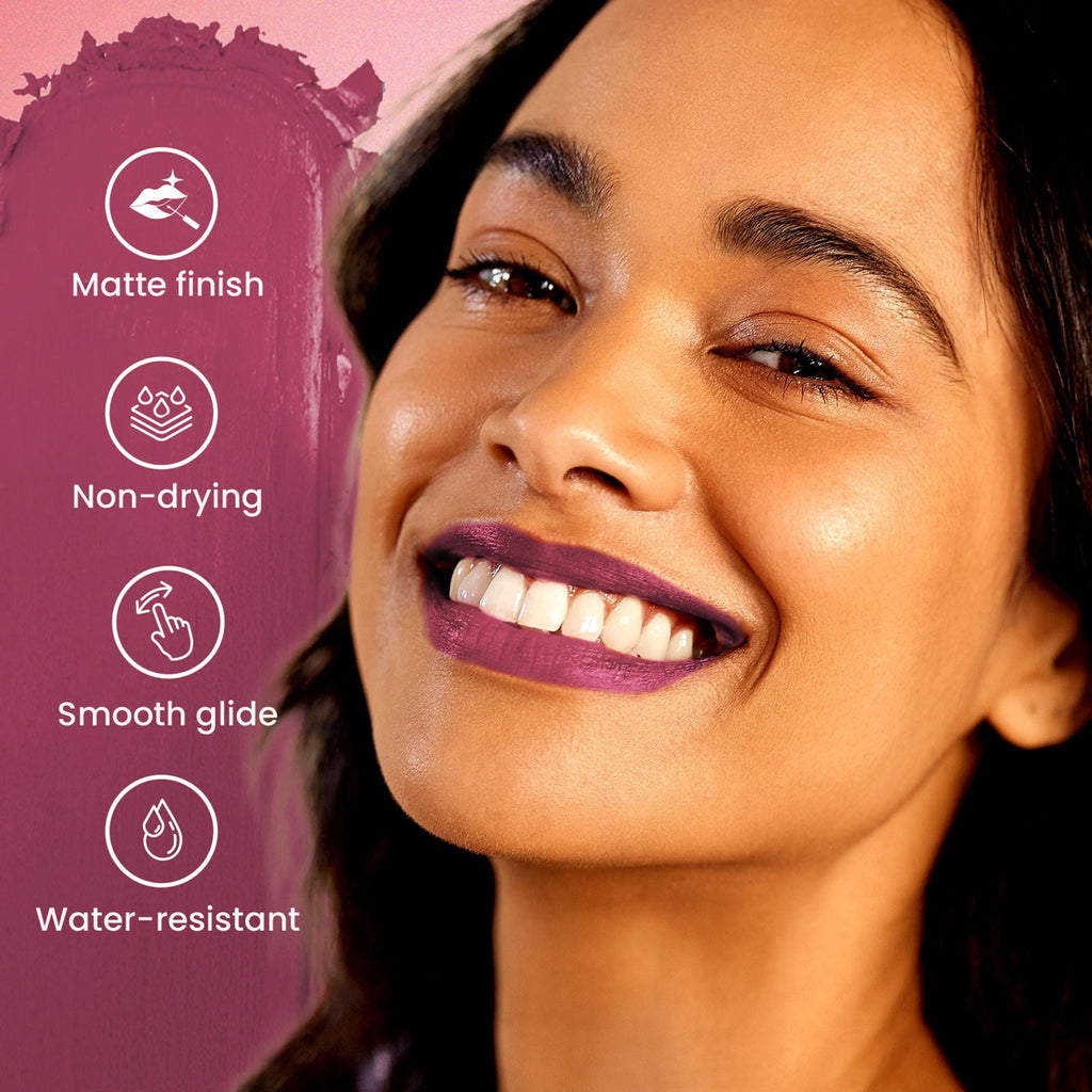 Swiss Beauty Pure Matte Lipstick , Non-Drying, Smooth Glide, Long Lasting - 222 Hot Nude - Distacart