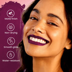 Swiss Beauty Pure Matte Lipstick , Non-Drying, Smooth Glide, Long Lasting - 224 Red Wine - Distacart