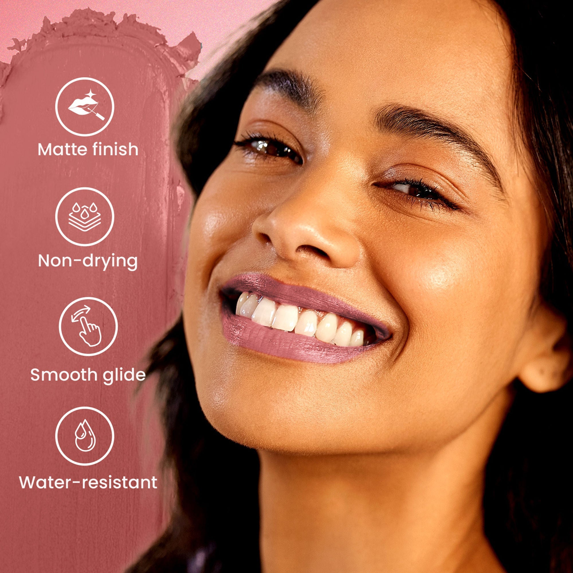 Swiss Beauty Pure Matte Lipstick , Non-Drying, Smooth Glide, Long Lasting - 213 Bare - Distacart