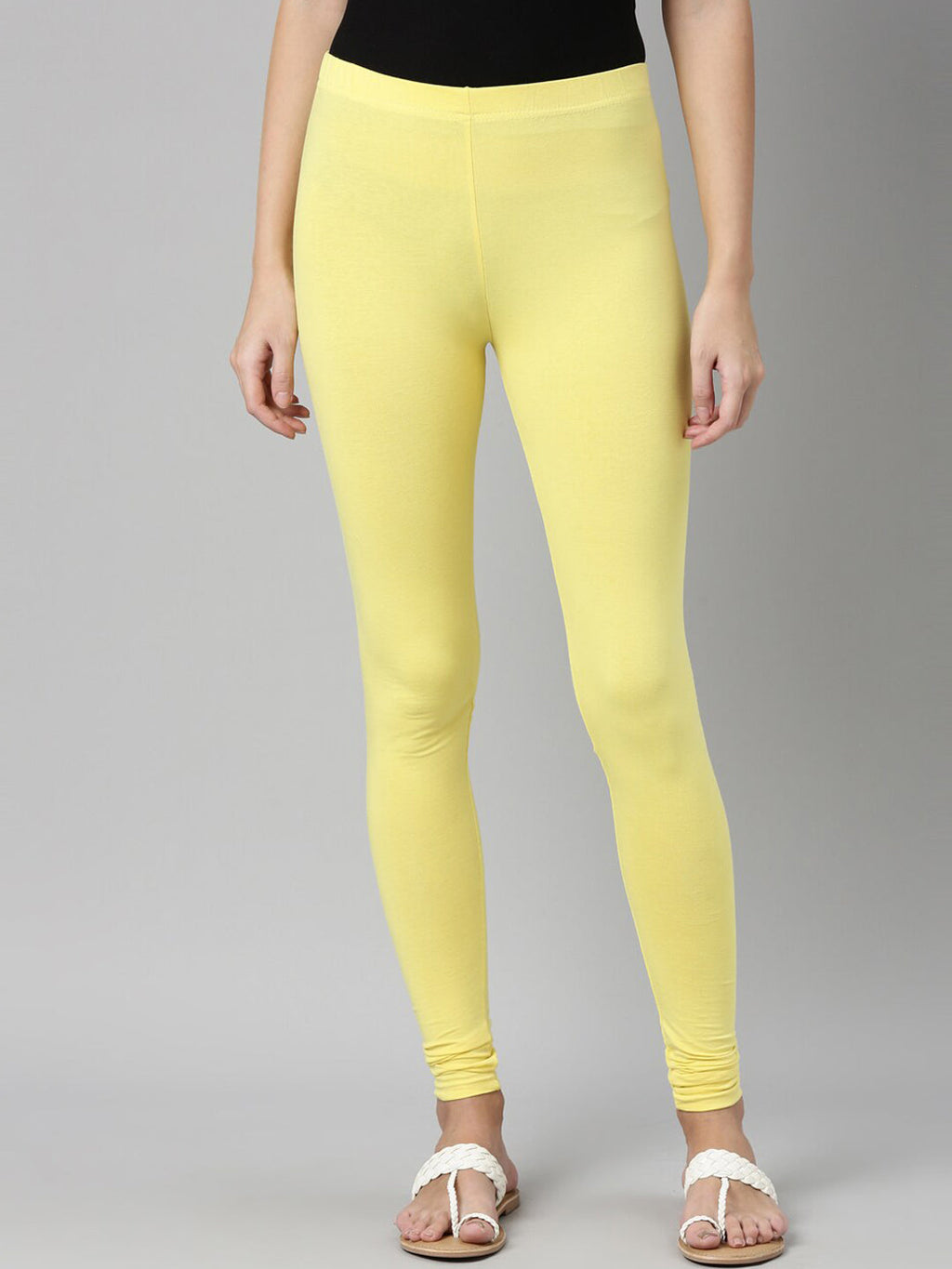 Souchii Slim Fit Churidar-Length Leggings - Distacart