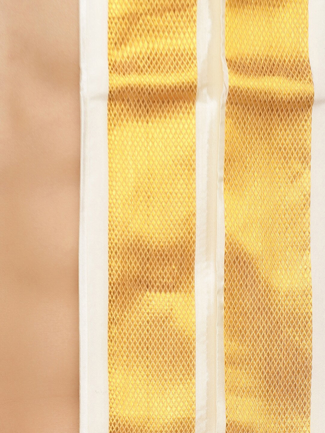 Sethukrishna Men Cream-Coloured Solid Dhoti - Distacart