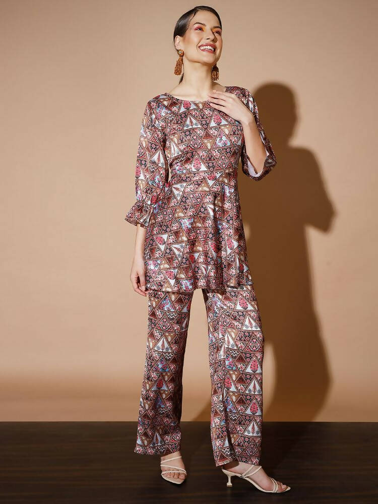 Myshka Women Multi Printed Co-Ords - Distacart