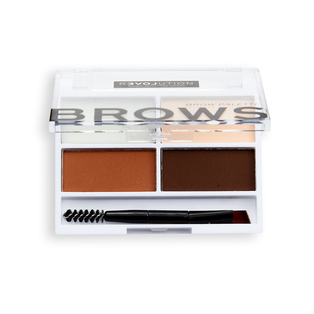Makeup Revolution Relove Colour Cult Brow Palette - Medium - Distacart