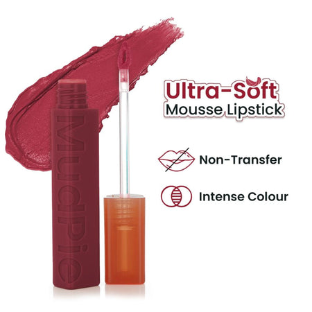 Swiss Beauty MudPie Lipstick With Velvet Matte Finish - 16 Red