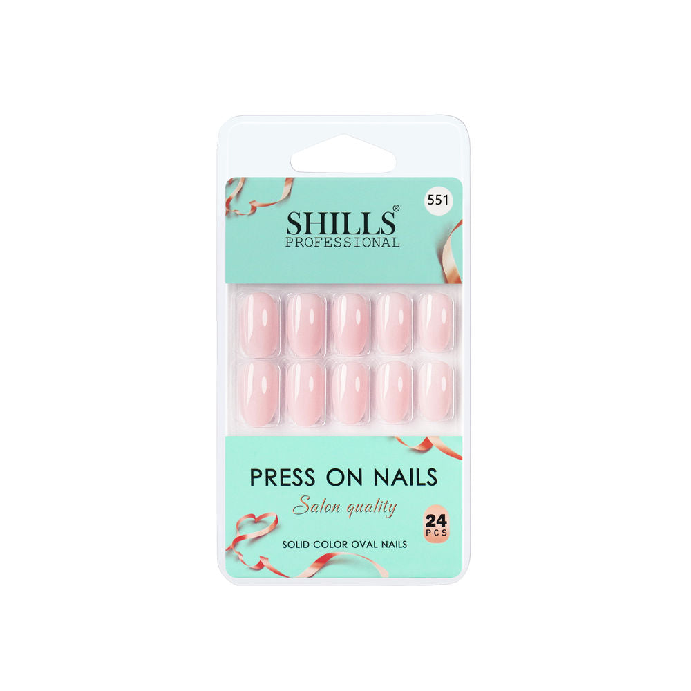 shills professional reusable press on nails oval spn551