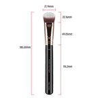 Miss Claire M42 - Precision Flat Angled Brush - Rose Gold