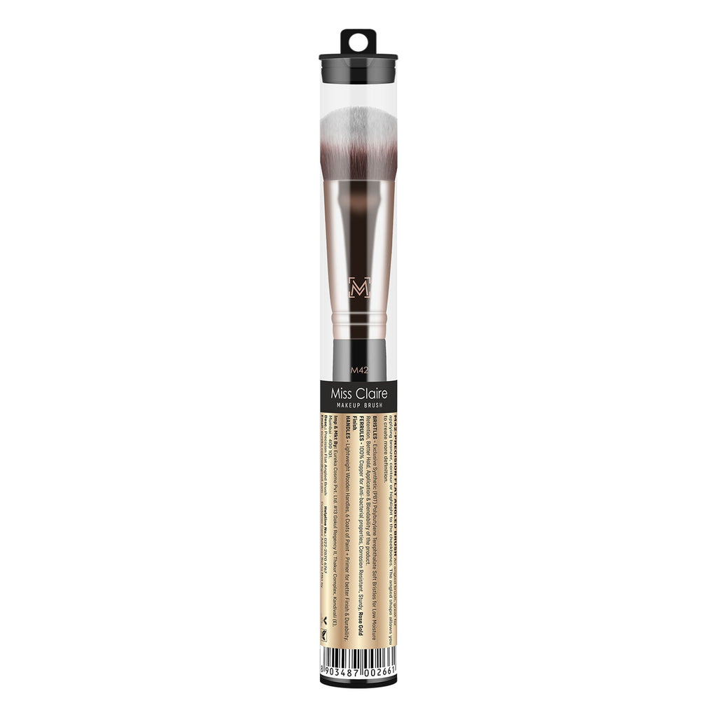 Miss Claire M42 - Precision Flat Angled Brush - Rose Gold