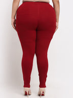 TAG 7 Women Plus Size Ankle Length Cotton Leggings