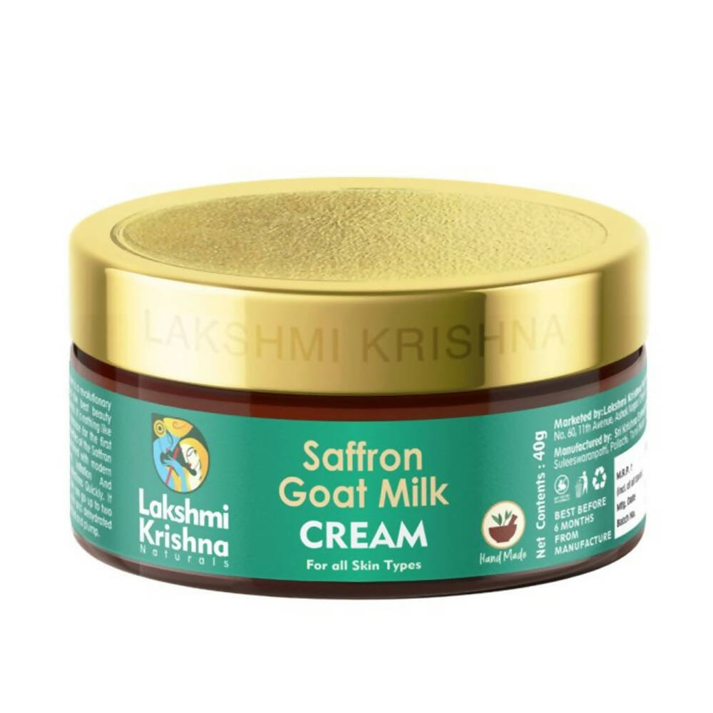 Lakshmi Krishna Naturals Saffron Goat Milk Cream