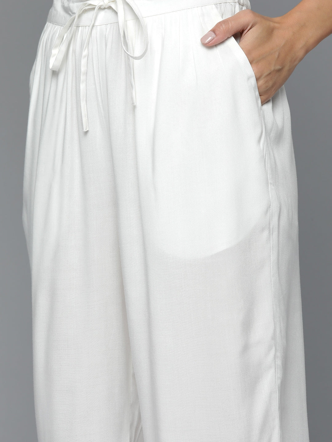 HERE&NOW Gotta Patti Kurta with Palazzos & With Dupatta