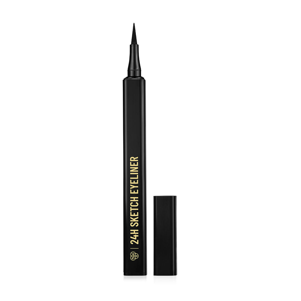 PAC Studio 24H Sketch Eyeliner - 0.2mm Precision Tip, Deep Black Matte Finish, Waterproof & Smudgeproof