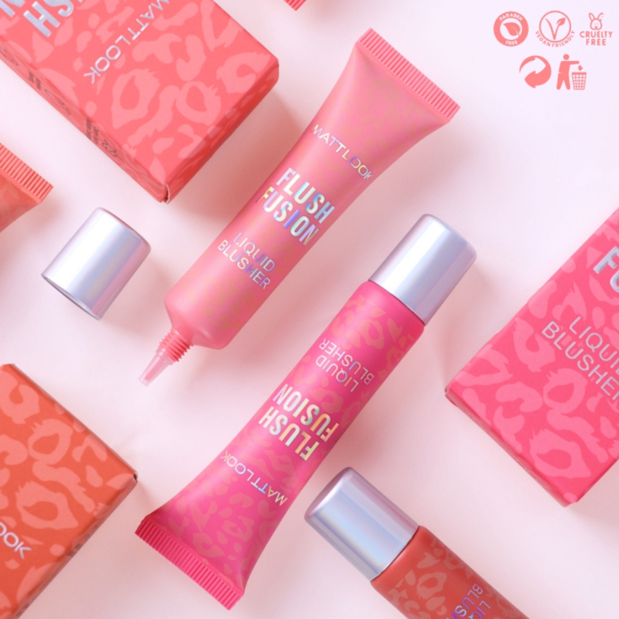 Matt Look Flush Fusion Liquid Blusher - Cherry Blossom-02 - Distacart