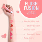 Matt Look Flush Fusion Liquid Blusher - Raspberry Rush-04 - Distacart