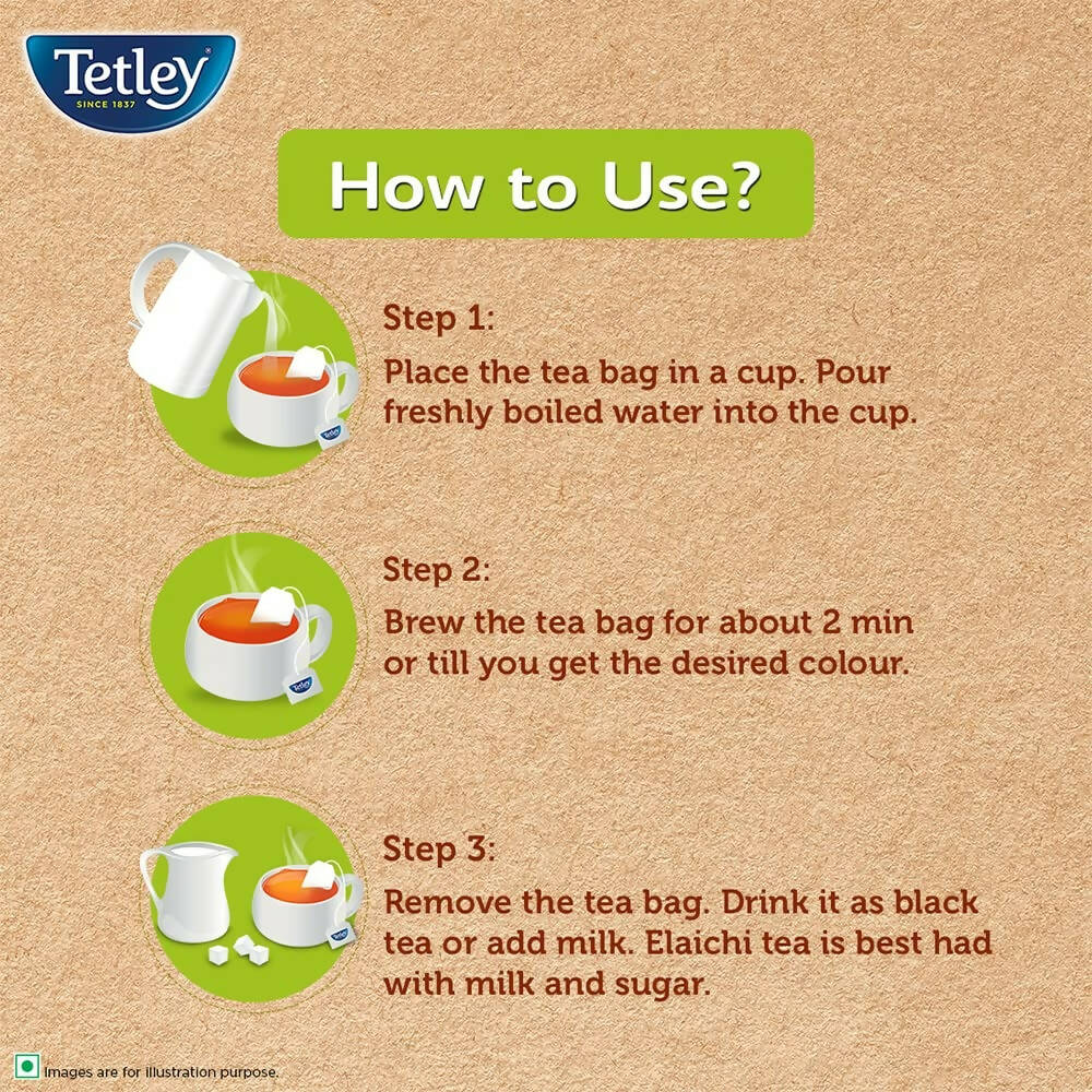 Tetley Elaichi Flavoured Chai - Distacart