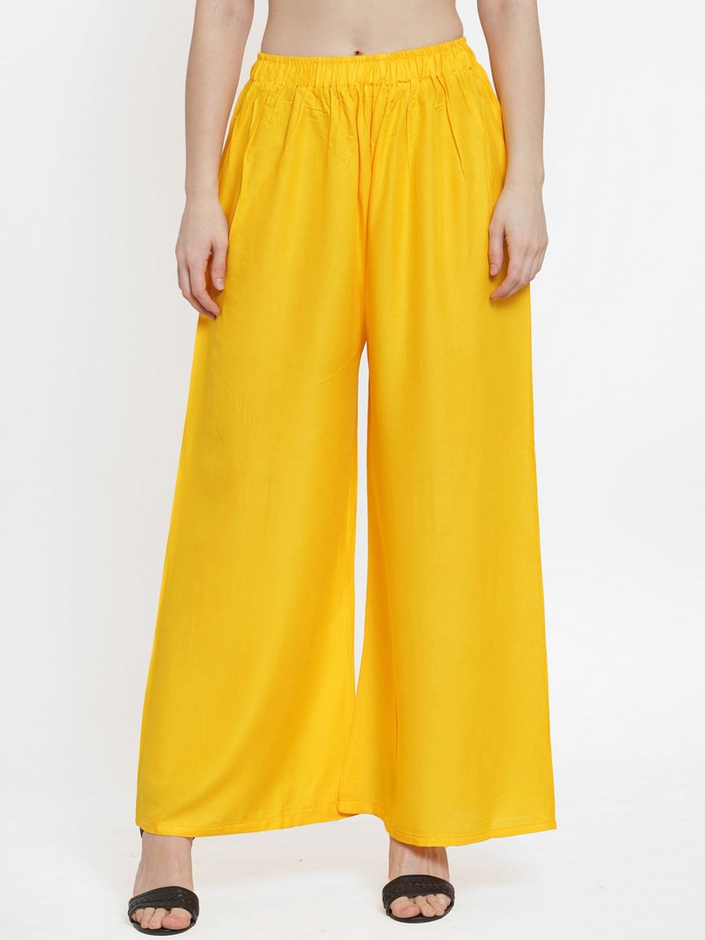 TAG 7 Women Pack of 2 Solid Wide Leg Palazzos