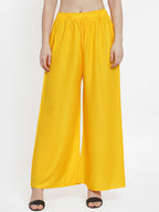 TAG 7 Women Pack of 2 Solid Wide Leg Palazzos