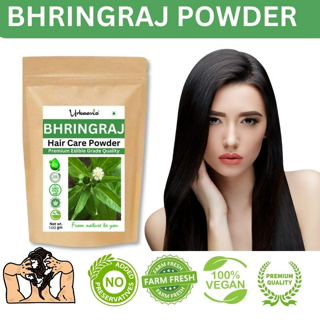 Urbaano Herbal Pure Bhringraj Powder Eclipta alba For Hair Growth Hair Mask