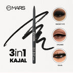 MARS Cosmetics Won't Smudge Won't Budge Kajal - Black - Distacart