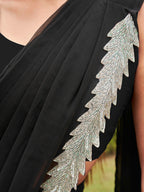 Tikhi Imli Black Beads and Stones Saree - Distacart