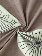 KLOTTHE Brown & Yellow Floral 210 TC Cotton Bedsheet with Pillow Cover - Distacart