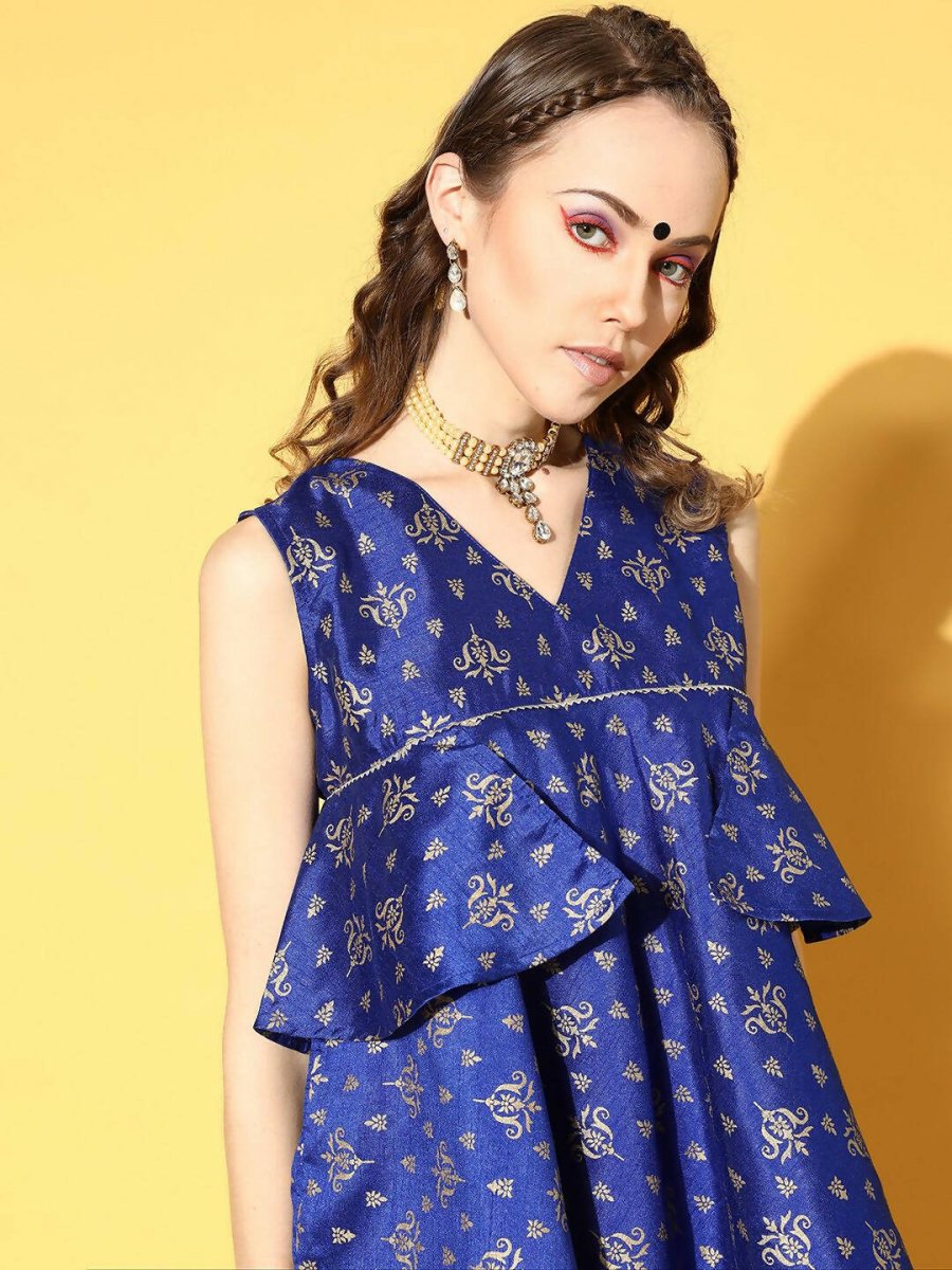 Ahalyaa Poly Silk Swirling Volume Kurta Set - Distacart