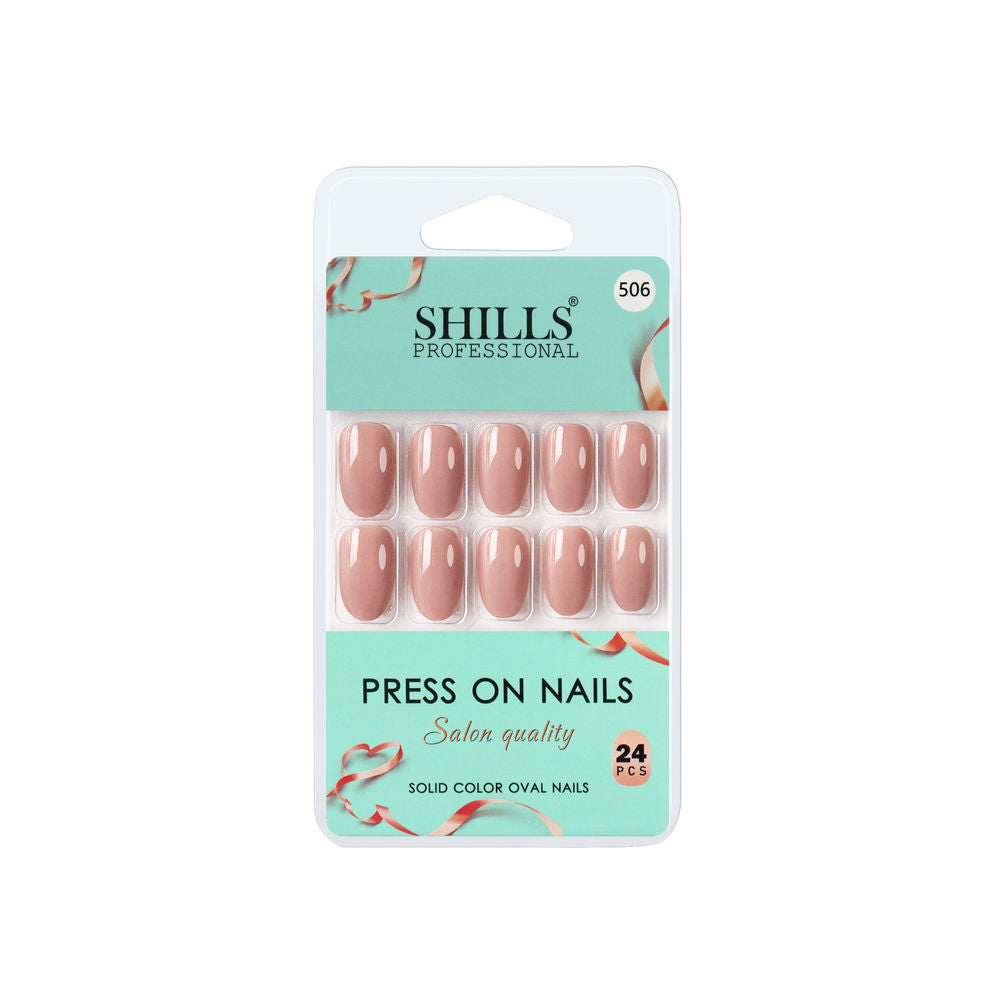 shills professional reusable press on nails oval spn506