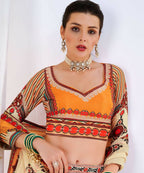 Wedding Designer Offwhite Chinon Lehengha Choli - Anbazaar - Distacart