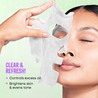 Nykaa Naturals Korean Sheet Mask Green Tea & Niacinamide For Oil Control and Clear Skin - Distacart