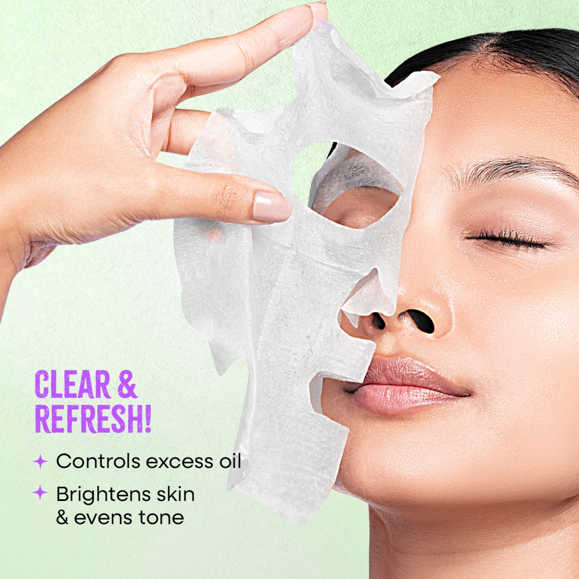 Nykaa Naturals Korean Sheet Mask Green Tea & Niacinamide For Oil Control and Clear Skin - Distacart