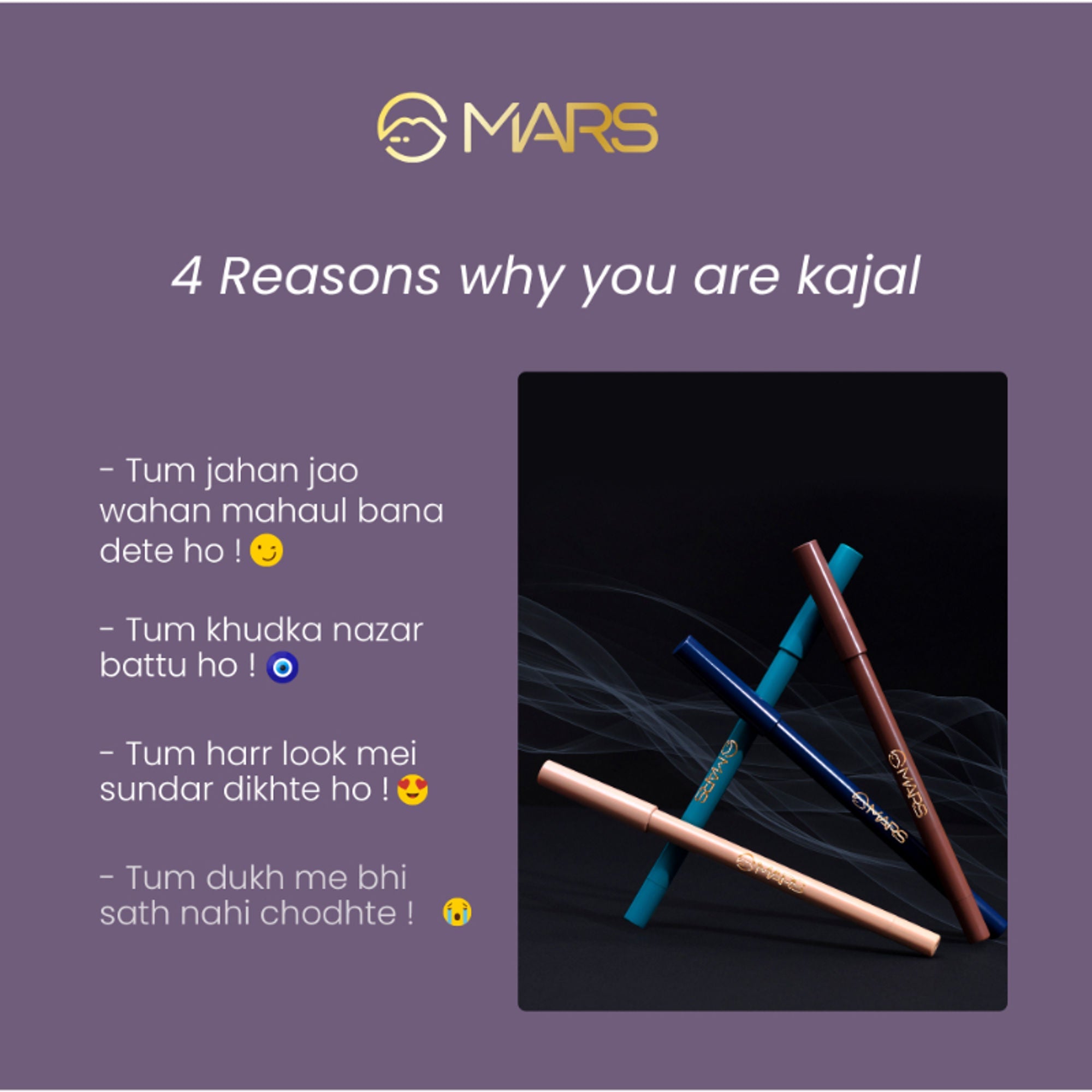 MARS Cosmetics Won't Smudge Won't Budge Kajal - Midnight Dreams - Distacart