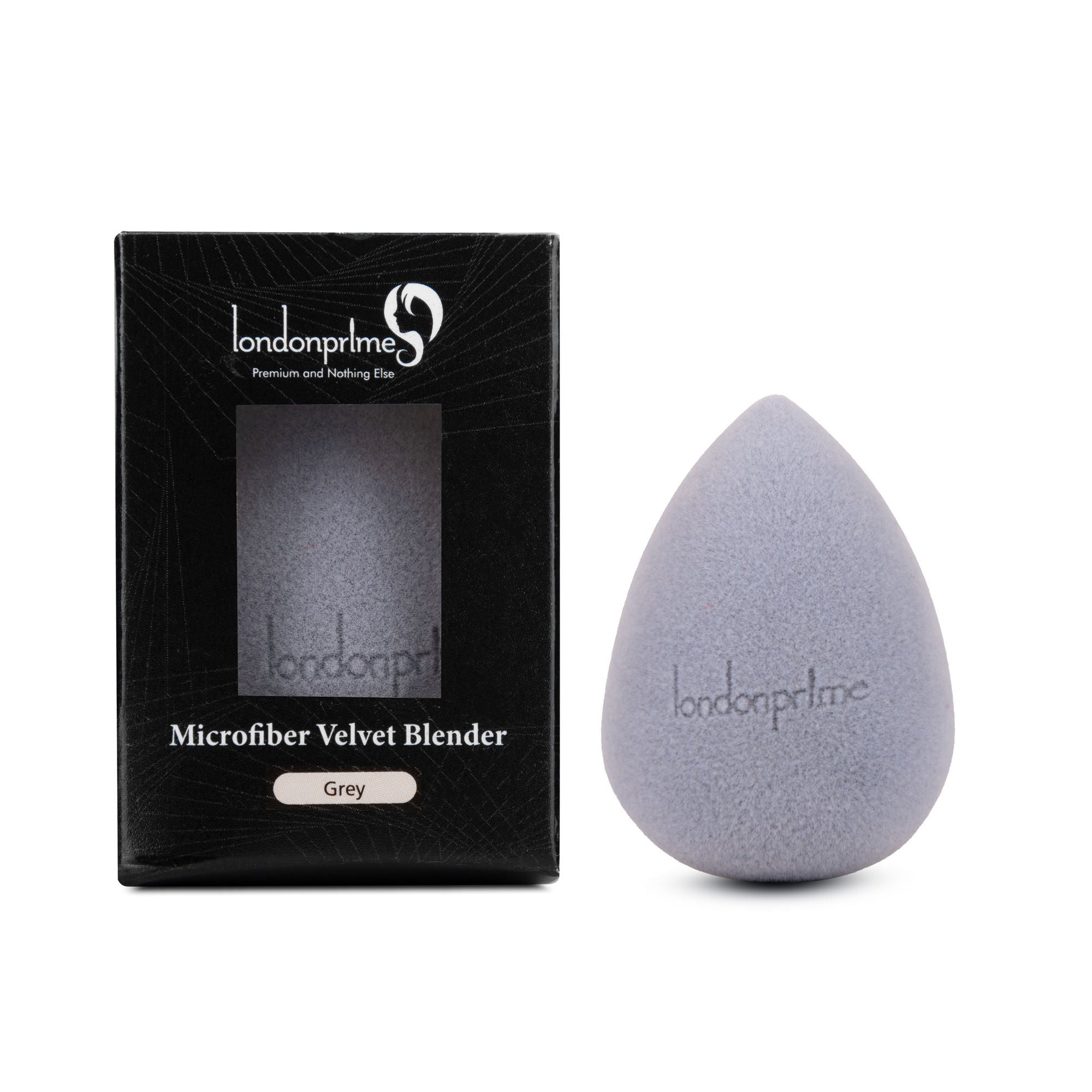 London Prime Microfiber Velvet Sponge - Grey ( Formerly London Pride Cosmetics )