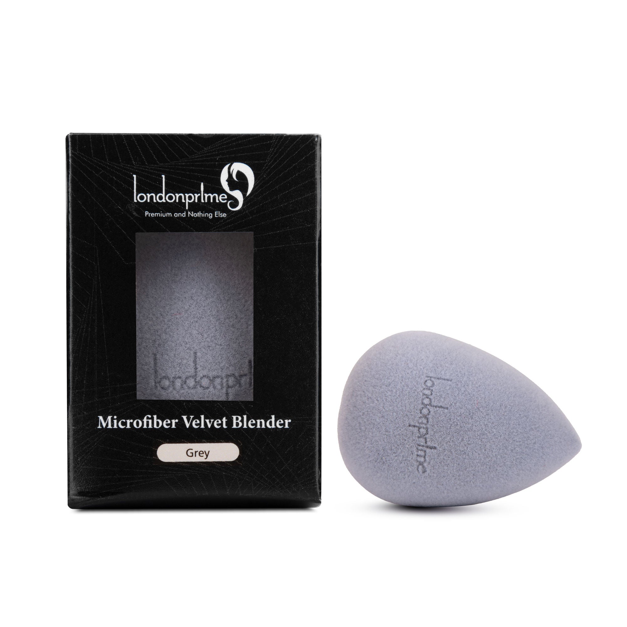 London Prime Microfiber Velvet Sponge - Grey ( Formerly London Pride Cosmetics )