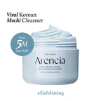 Arencia Fresh Blue Hyssop Rice Mochi Cleanser - Gentle Exfoliating Pore Care Korean Double Cleanser
