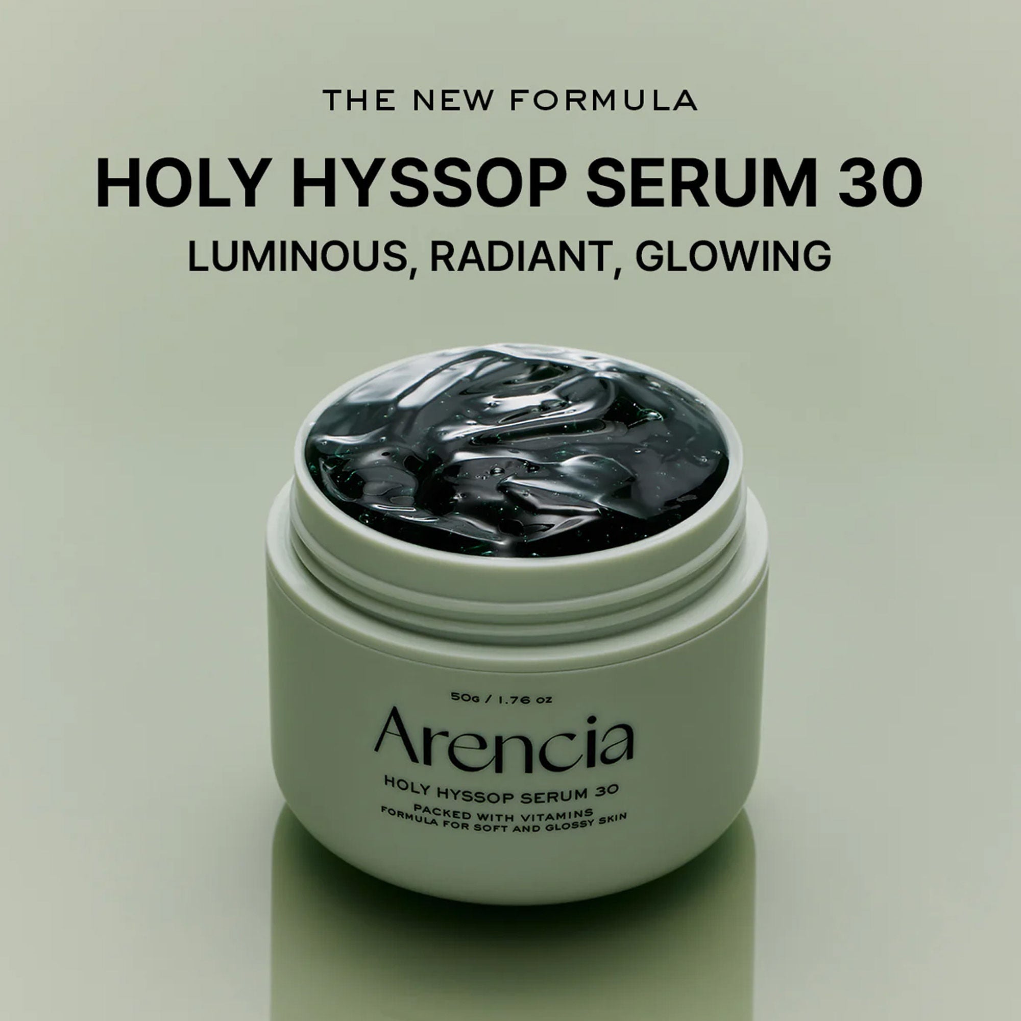 Arencia Holy Hyssop Serum 30 - Brightening Serum for Korean Glass Skin, Reduces Hyperpigmentation