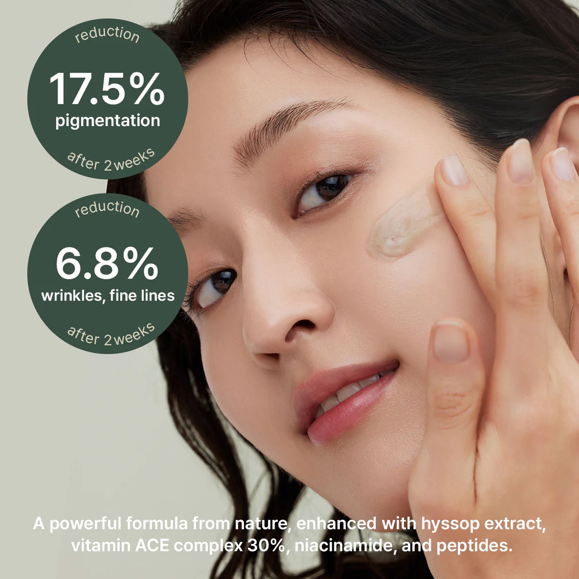 Arencia Holy Hyssop Serum 30 - Brightening Serum for Korean Glass Skin, Reduces Hyperpigmentation