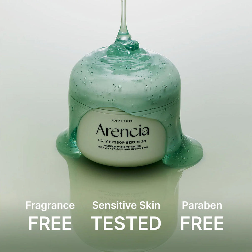Arencia Holy Hyssop Serum 30 - Brightening Serum for Korean Glass Skin, Reduces Hyperpigmentation
