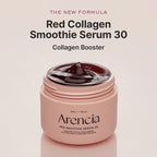 Arencia Red Smoothie Serum 30 - Anti-Aging Korean Serum with Vegan Collagen, Niacinamide & Peptides