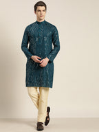 Sojanya Men Quirky Embroidered Sequinned Kurta
