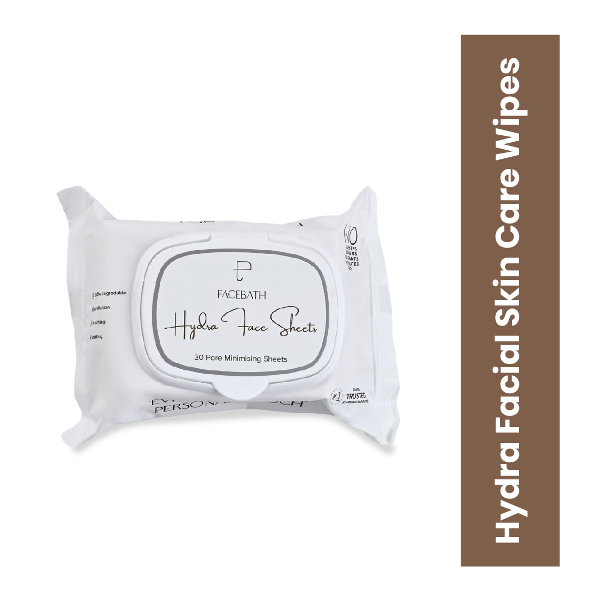 Personal Touch Skincare Hydra Facial Skin Care Serum Wipes For Pore Minimising With 72 hours Hydration