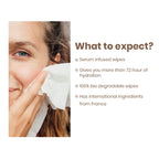 Personal Touch Skincare Hydra Facial Skin Care Serum Wipes For Pore Minimising With 72 hours Hydration