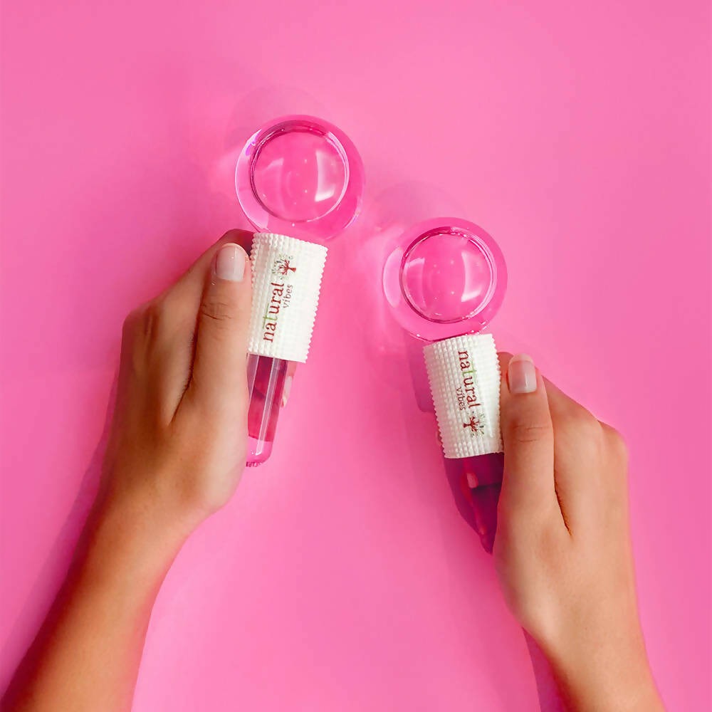 Natural Vibes Pink Ice Globes Facial Tool Set