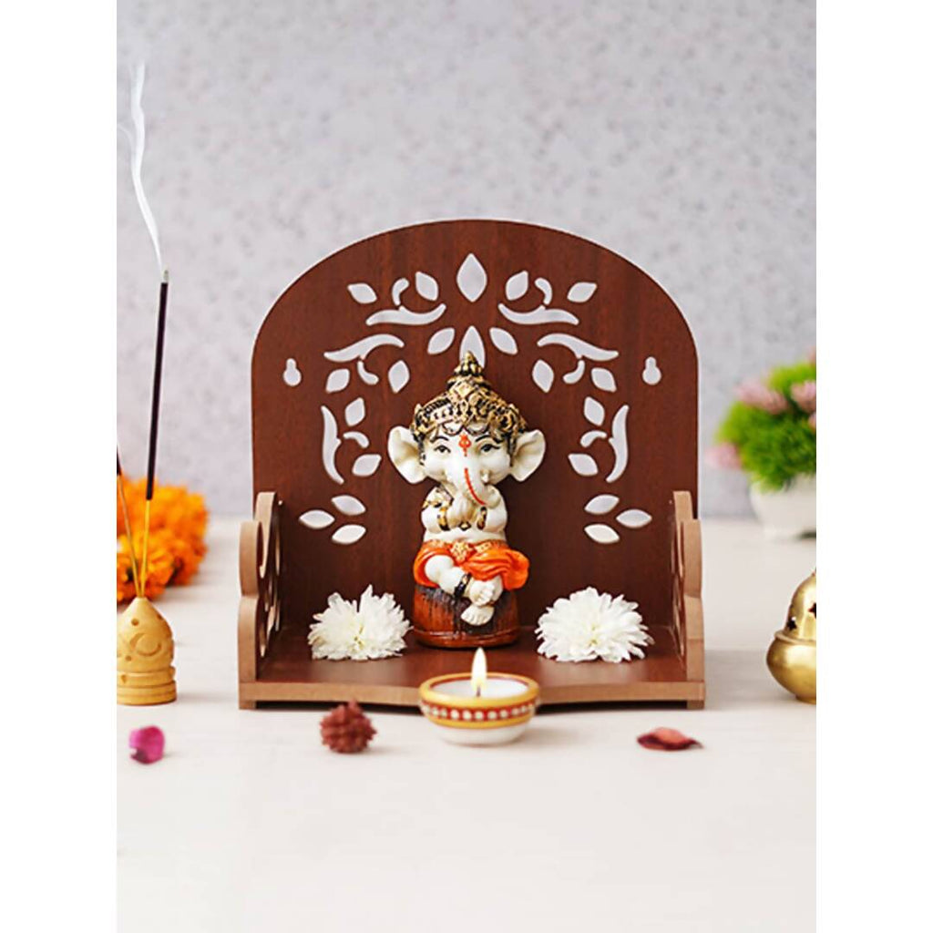 eCraftIndia Brown Design Wooden Temple