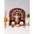 eCraftIndia Brown Design Wooden Temple