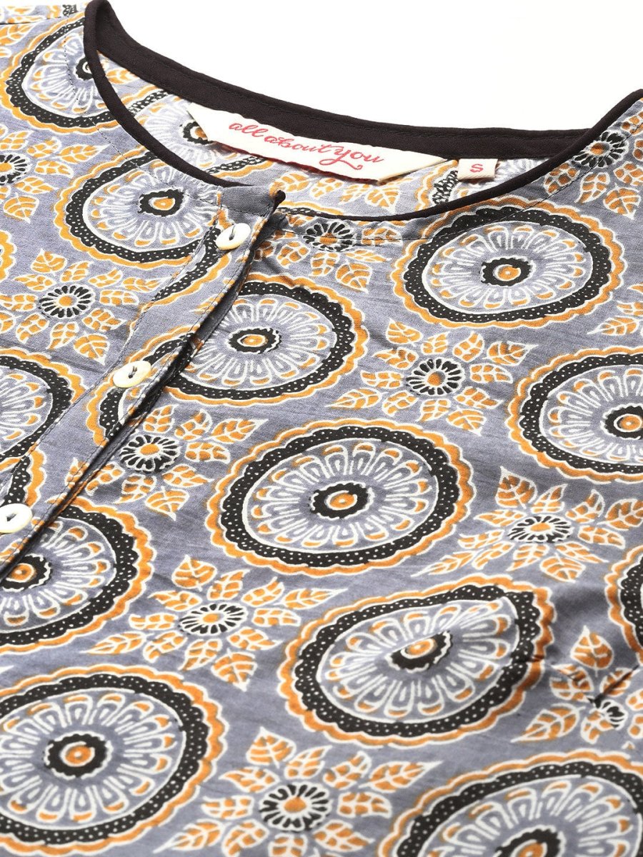 All About You Ethnic Motifs Printed Kurta with Palazzos