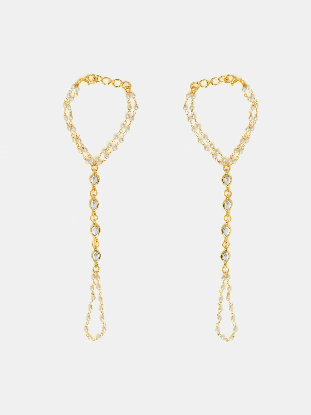 Ruby Raang Kundan And Pearl Haath Phool - Distacart