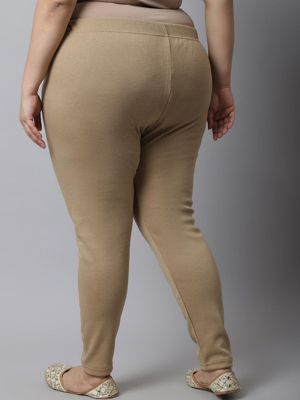 TAG 7 Women Pack Of 2 Plus Size Solid Ankle-Length Leggings