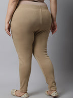 TAG 7 Women Pack Of 2 Plus Size Solid Ankle-Length Leggings