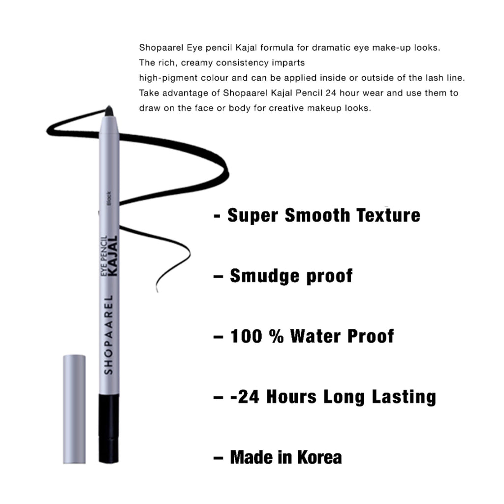 Shopaarel Eye Kajal Pencil - Black