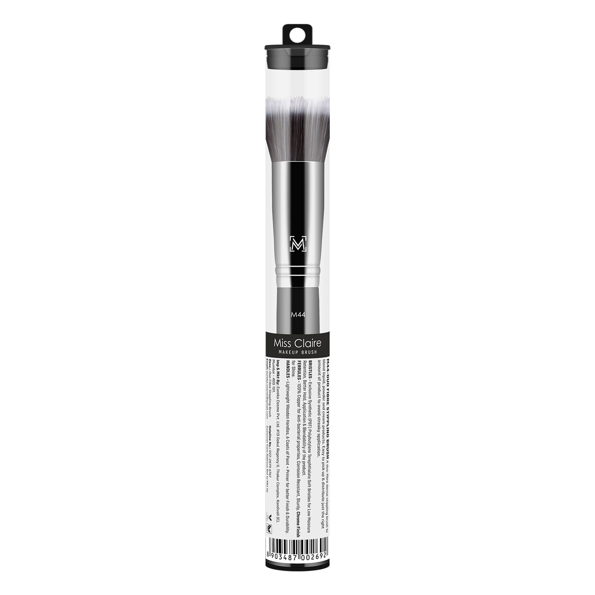 Miss Claire M44 - Duo Fibre Stippling Brush - Chrome