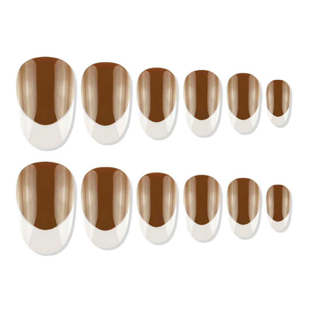 shills professional reusable press on nails french oval spn710